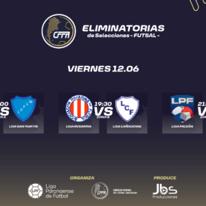 Acceso | Eliminatorias Regionales de Selecciones de Futsal – Jornada 1